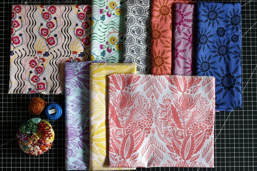 Gypsy Wife: New Fabrics + Blocks — Stitched in Color